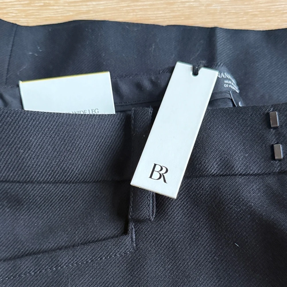 Banana Republic Women's Black Wide Leg Pants - Picture 6 of 6